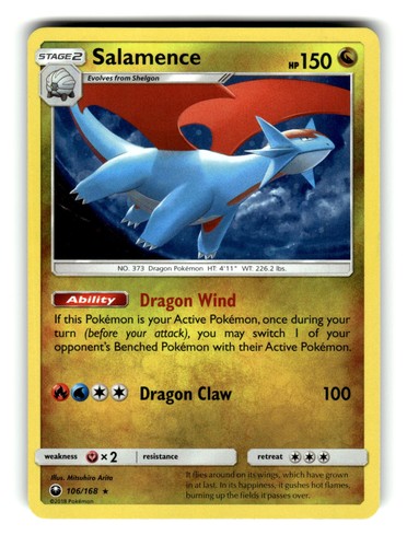 Pokemon salamence 106 168 - pokemon, 106/168